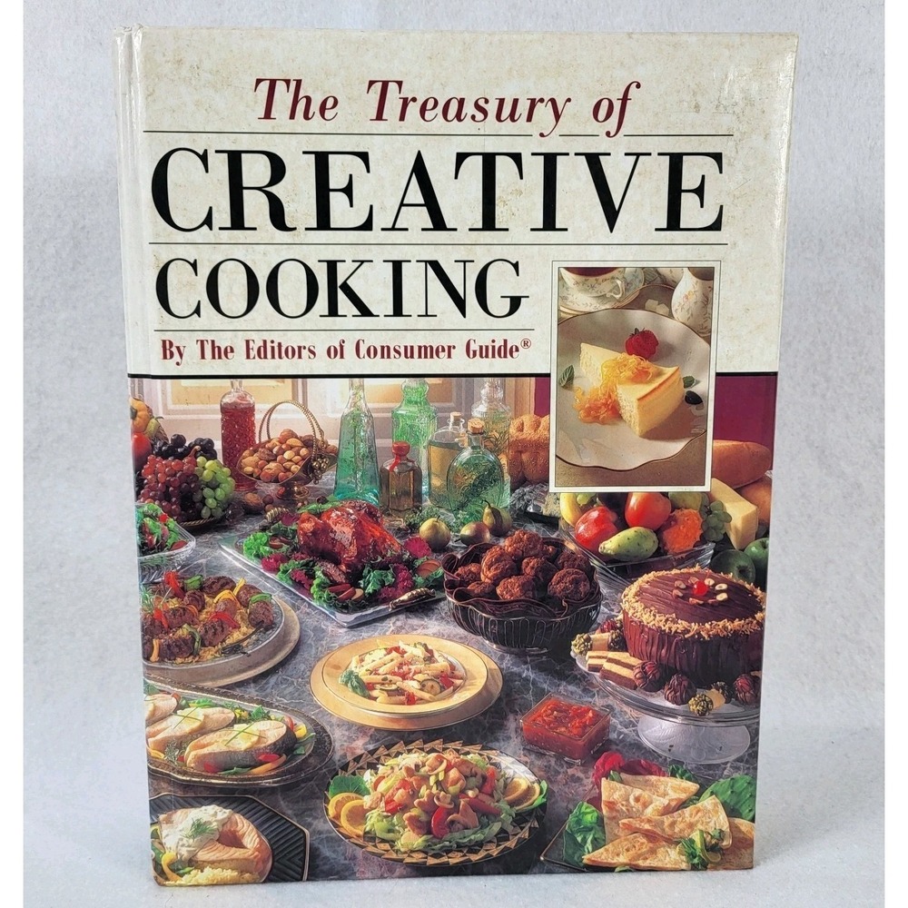The Treasury Of Creative Cooking VTG 1992 Cookbook Hardcover Illustrated